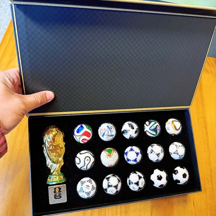 Historic Football Mini Ball Collection Display Set