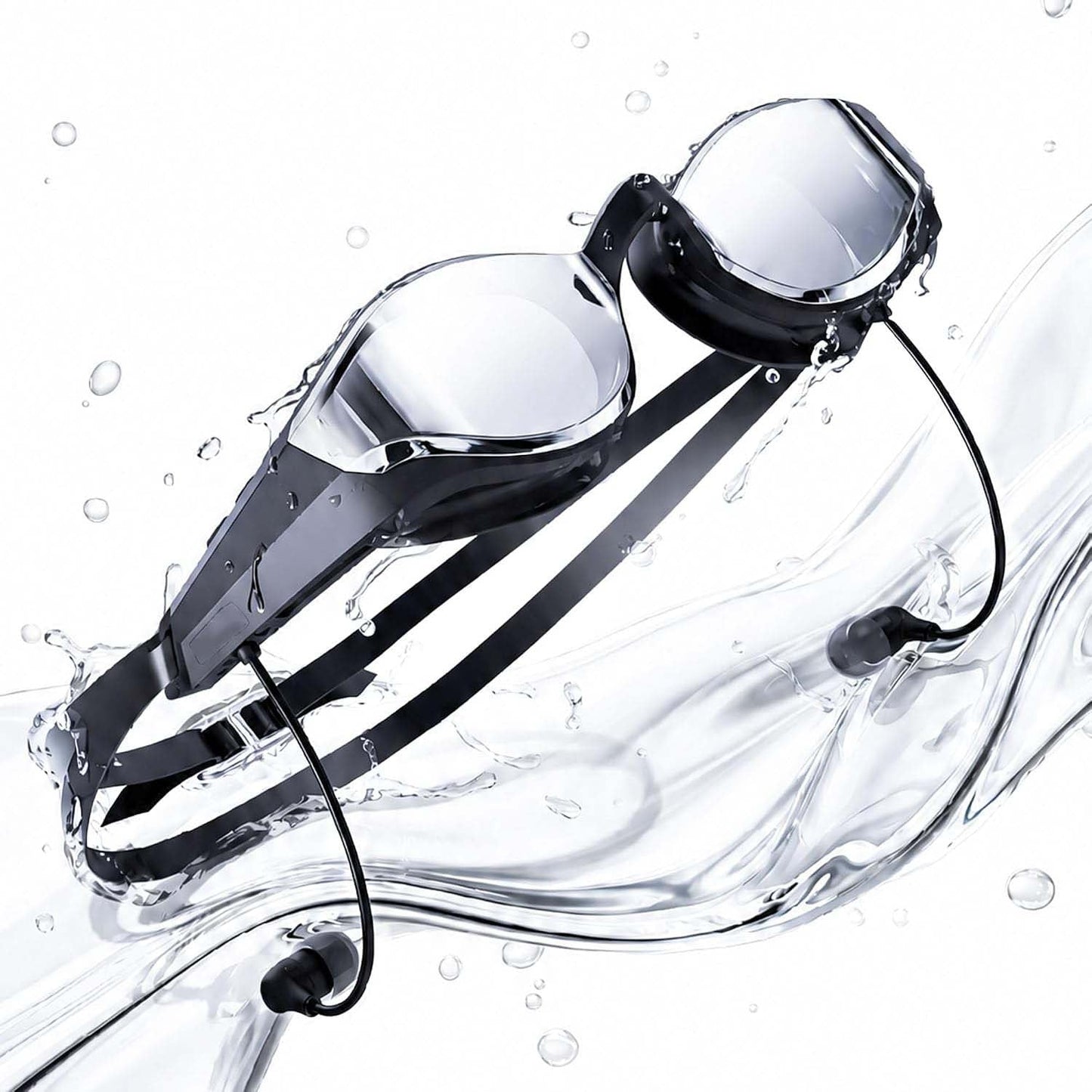 Smart Waterproof Swimming Headphones & Training Tracker